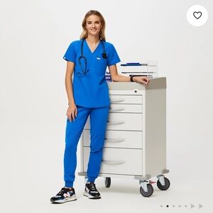 Figs Women's Royal Blue Jogger Scrubs